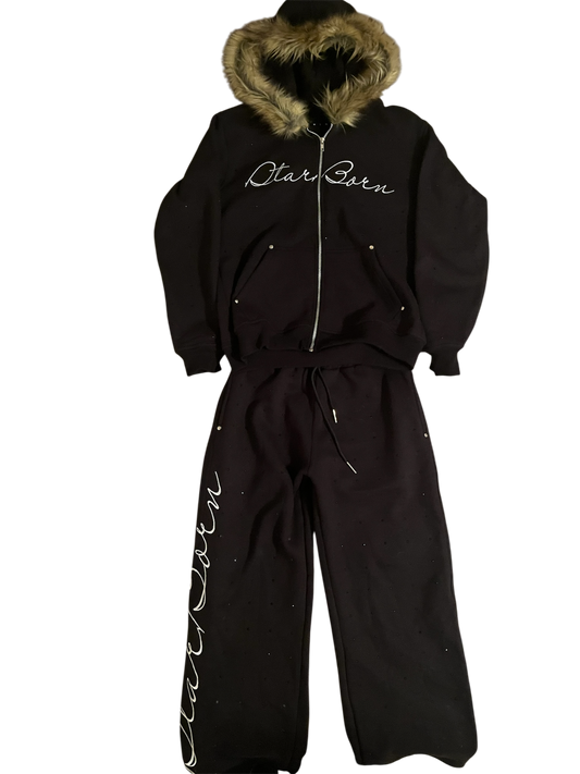 Fur Sweatsuit (Multiple colors)