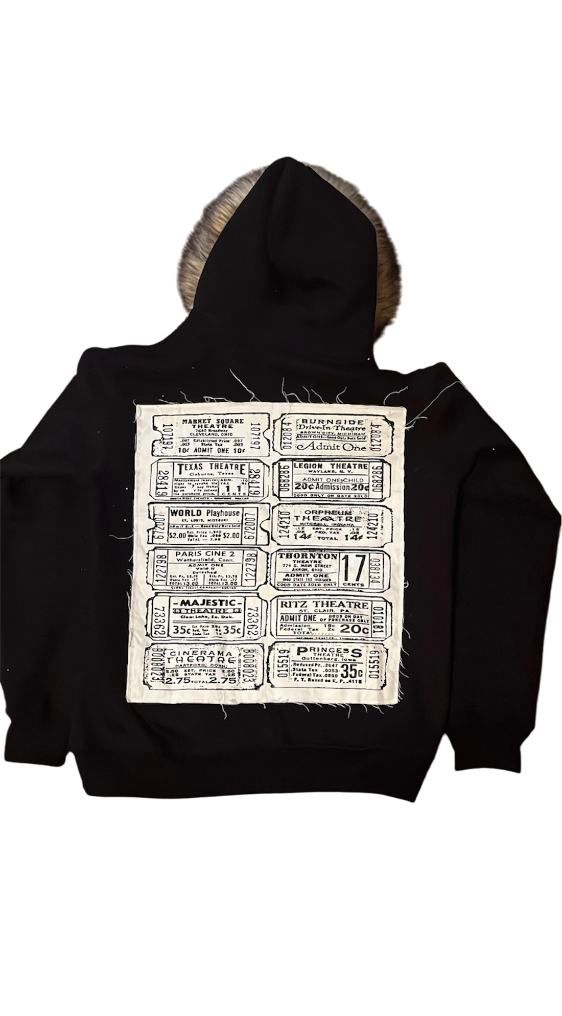 Rhinestone Fur hoodie