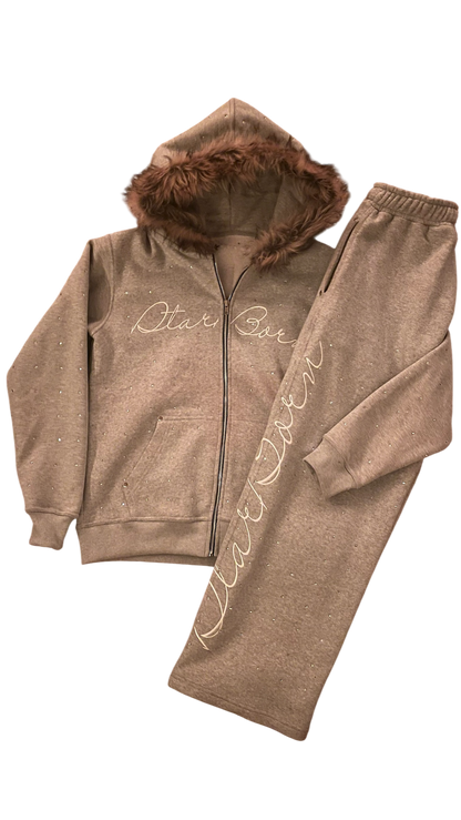 Fur Sweatsuit (Multiple colors)